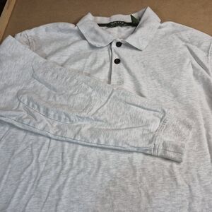 Orvis Heather Gray Long Sleeve Polo 3042